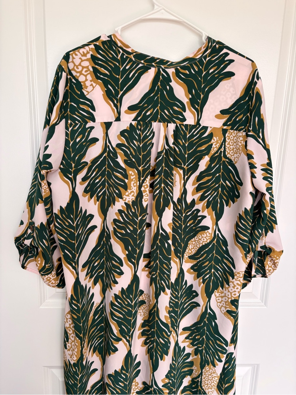 Manuhealiʻi Hawaii Tropical Maxi Dress Pockets Green XXL - Picture 2 of 6